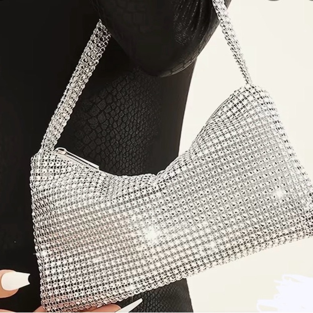 Elegant Silver Women's Bag
